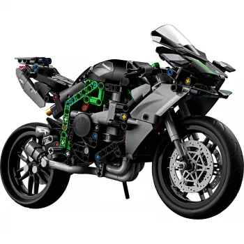 LEGO Technic mootorratta mudel Kawasaki Ninja H2R 42170 — 1:1 mõõtkavas koopia, 643 tükki, juhendileht, alates 10. eluaastast