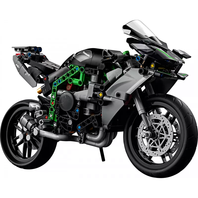 LEGO Technic mootorratta mudel Kawasaki Ninja H2R 42170 — 1:1 mõõtkavas koopia, 643 tükki, juhendileht, alates 10. eluaastast