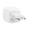 Sisene vahelduvvoolu kiirlaadija Belkin WCH020KQ2MWH-B6 — 2x USB‑C, 2 m sisseehitatud kaabel, valge