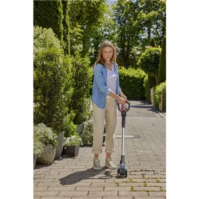 Elektriline umbrohuharja hari GARDENA 14821-20 terasest korpus, kerge