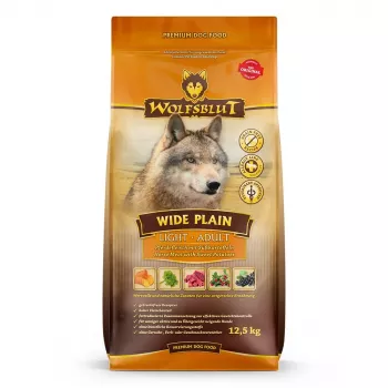 Kuiv koeratoit Wolfsblut Wide Plain Light Horse maguskartulitega — 12,5 kg, 22% valku, 6% rasva, gluteeni- ja suhkruvaba