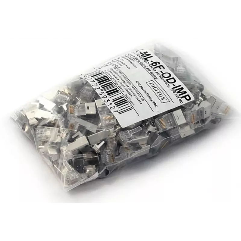 Juhtmepistik RJ45 hall Digitus X-ML-6F-OD-IMP isane 100 tk
