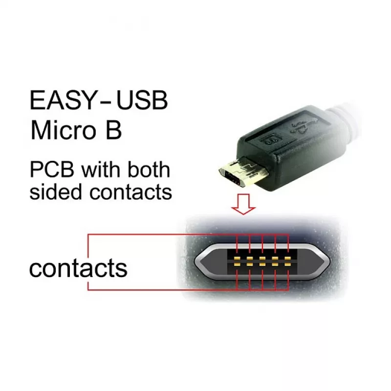 USB-kaabel DeLOCK 83854 USB 2.0 3m USB A Micro-USB B Must