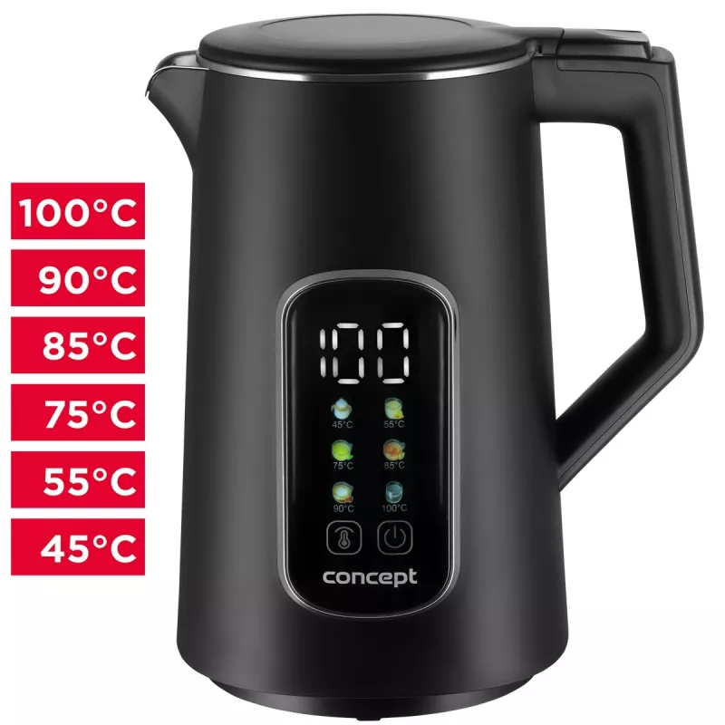 Elektriline veekeetja Concept Solution RK3385 temperatuuriregulaatoriga, 1,7 L maht