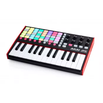 MIDI-kontroller AKAI APC Key 25 MK2 — 25 kiirustundlikku klahvi, 40 padja, RGB-taustvalgustus, 8 enkooderit, USB-toide