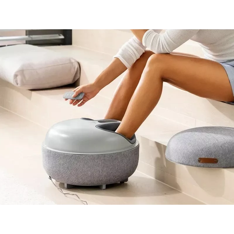 Beurer Shiatsu jalgrullik FM 120 2-in-1 hall — elektriline jala- ja hüppeliigese massaažiaparaat, shiatsu-rullid, reguleeritav intensiivsus