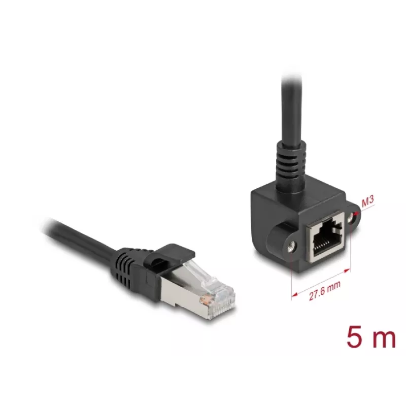 Võrgukaabel DeLOCK 81159 RJ-45 Cat6 5 m Must