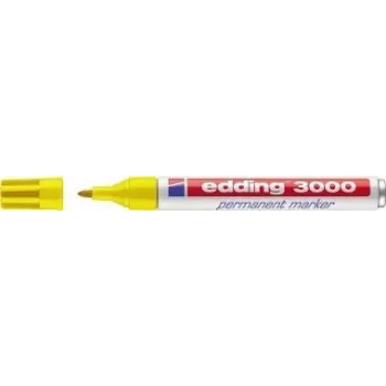 Edding 3000 püsimarker kuulotsaga Kollane 10 tk