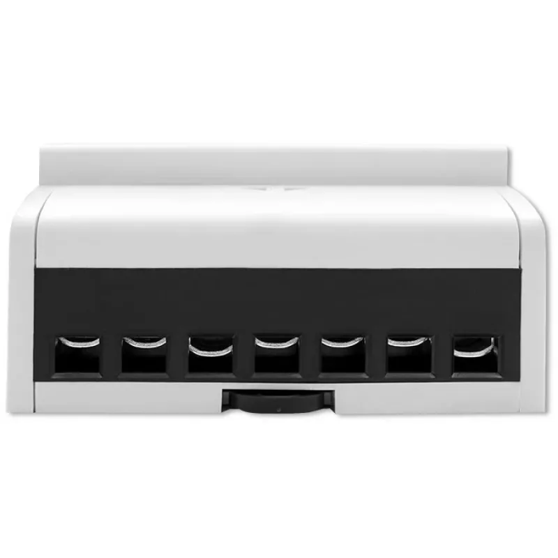 Qoltec kolmefaasiline kahesuunaline elektrooniline arvesti | DIN-rööpale paigaldatav energiatarbimise arvesti | 400V | 100A | LCD | 4P