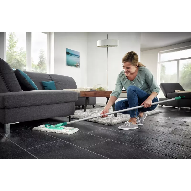 Lame mopp Leifheit Profi XL puuvill pluss — 420 mm laius, 360° pöörlev pea, puuvill/kiud, alumiiniumist käepide