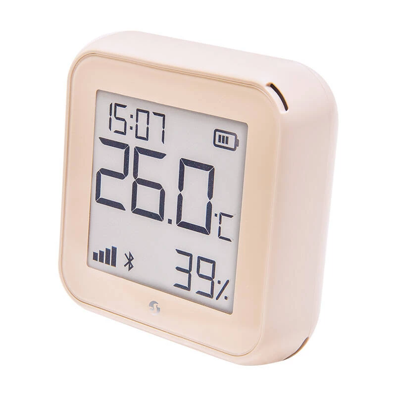 Temperatuuri- ja niiskusandur Shelly H&T Gen3 WiFi — kompaktne juhtmevaba keskkonnaandur (Mocha)