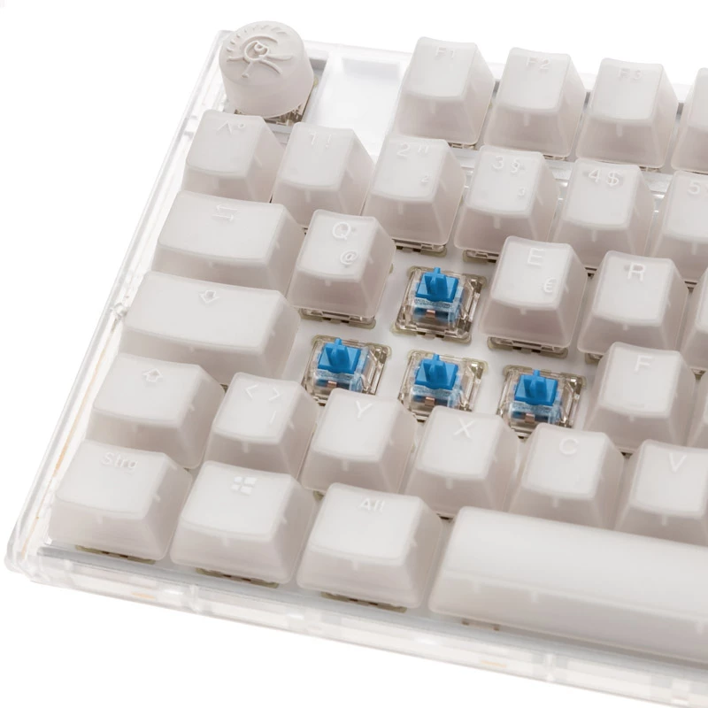 Ducky One 3 TKL klaviatuur, mängimiseks, USB, QWERTZ, saksa, valge