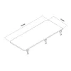 Seinale kinnitatav kokkupandav riiul MACLEAN MC-128 WD 100×40 cm puitviimistlusega