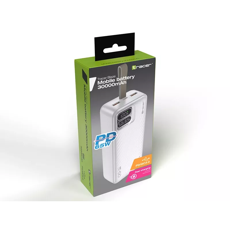Tracer Blaze 30000 mAh 65 W, Valge