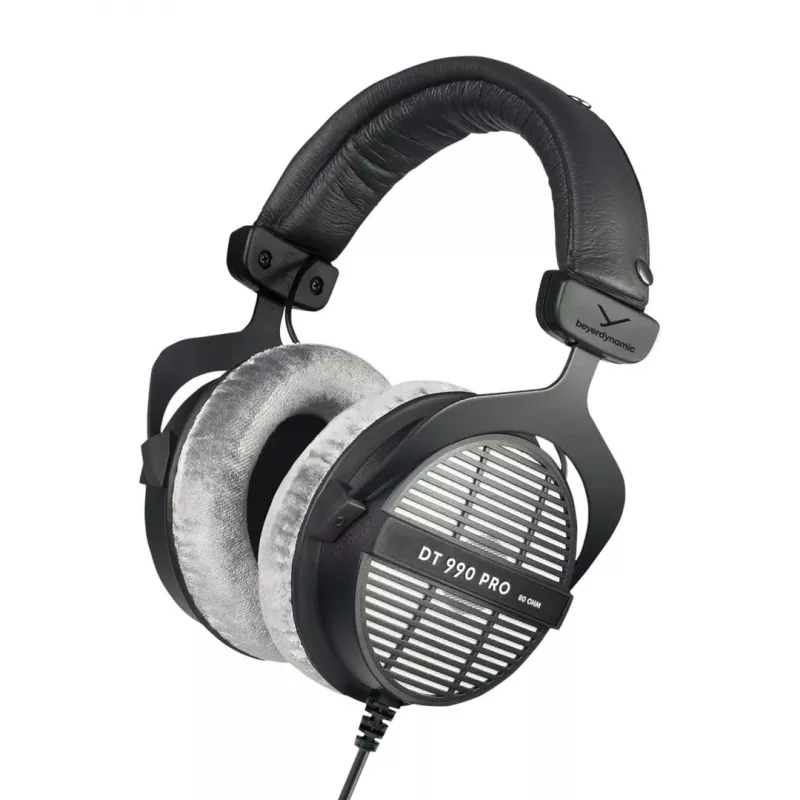Stuudiokõrvaklapid Beyerdynamic DT 990 PRO 80 Ω, juhtmega, ümberkõrvased, 3 m kaabel, must
