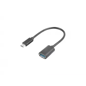 LANBERG AD-UC-UA-04 adapter USB TYPE-C M - USB Type-A F 15cm Must