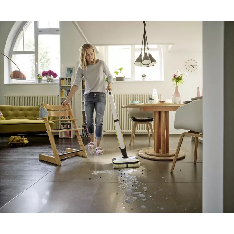 Kärcher FC 7 CORDLESS Elektrihari aku märgpuhastusega ilma tolmukotita must, valge, kollane 2,85 Ah