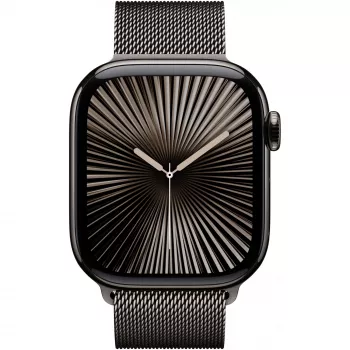 APPLE Watch Series 10 GPS + Cellular 42 mm kiltkivist titaanist korpus kiltkivist Milano aasaga