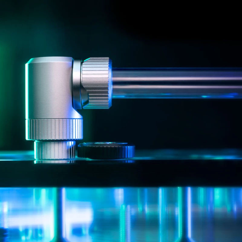 Liitmik EK Water Blocks Messing Satiin Teras Titaan 7mm Kõrgus 1,65cm Läbimõõt