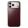 Nahast ümbris Nomad Modern iPhone 17 Pro Max (6,9 tolli) — Burgundia, nahk+TPU+PC