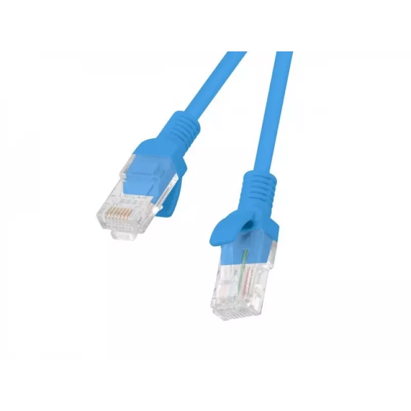 Võrgukaabel LANBERG PCU6-10CC-0200-B Cat6 U/UTP RJ-45 – RJ-45 2 m sinine, CCA-juht, 250 MHz