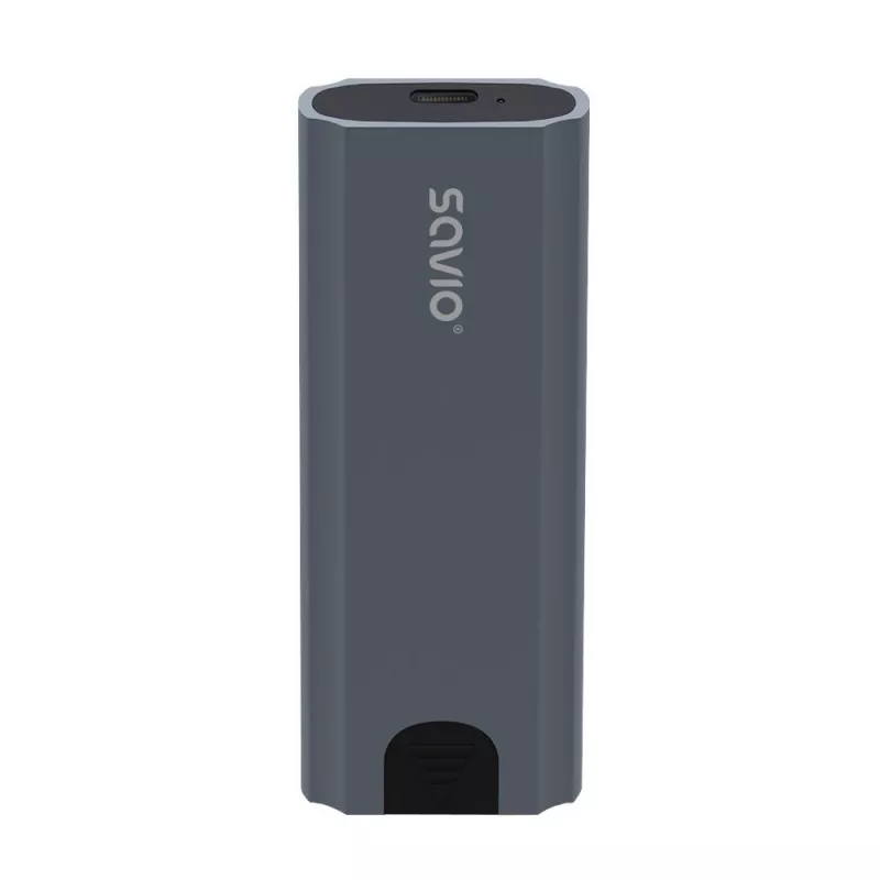 M.2 SSD korpus SAVIO AK-67 hall, USB 10 Gbit/s, ühe M.2 draivi tugi