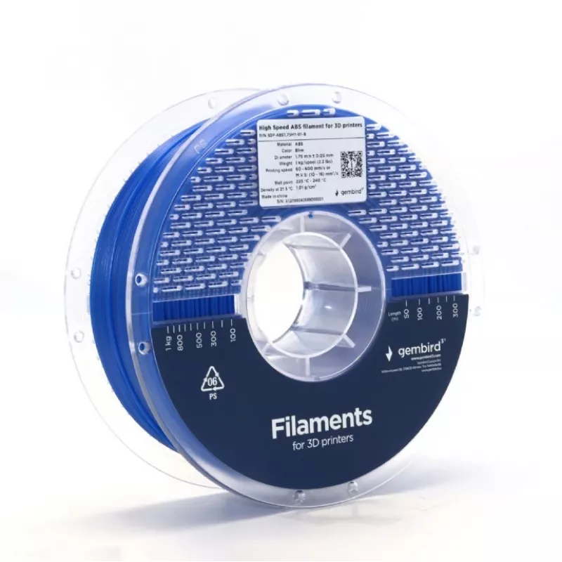 GEMBIRD ABS 1,75 mm 1 kg filament — sinine 3D-printimiseks