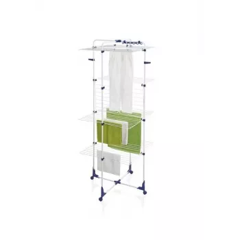 Kuivatusrest Leifheit Classic Tower 450 81456 — sise-/välistingimustes, 45 m kuivatuspinda, rattad, 1760×690 mm