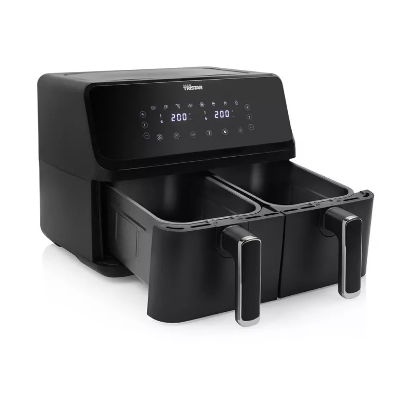 Tristar FR-9026 fritüür kahekordne 8 L eraldiseisev 2700 W kuumaõhufritüür must