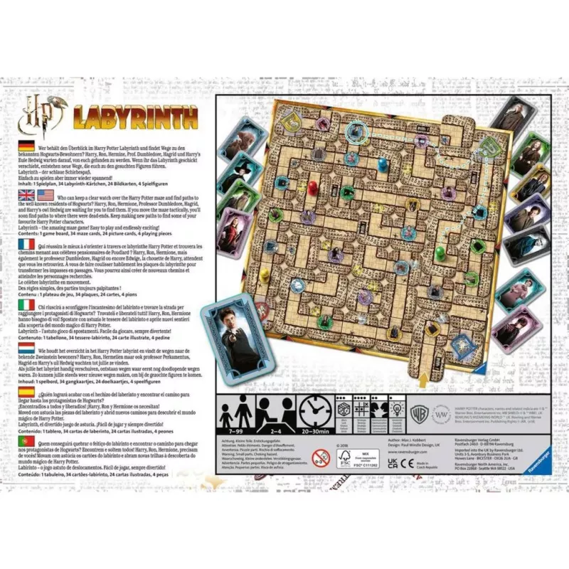 Kaardimäng Ravensburger Harry Potter Labyrinth