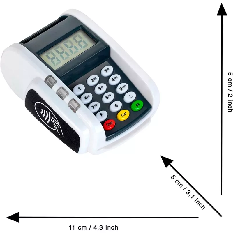 POS-terminal valguse ja heliga, rollimänguasi