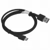 USB-A–USB-C kaabel AUKEY CB-CD30 0,9 m – must, punutud, USB PD 3.0, 0,48 Gbit/s