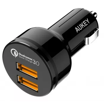 CC-T8 ülikiire auto laadija 2xUSB 3.0 6A 36W + mikro-USB kaabel 1m