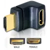 HDMI-adapter DeLOCK 65072 HDMI-pistik – HDMI-pesa 90° ülespoole
