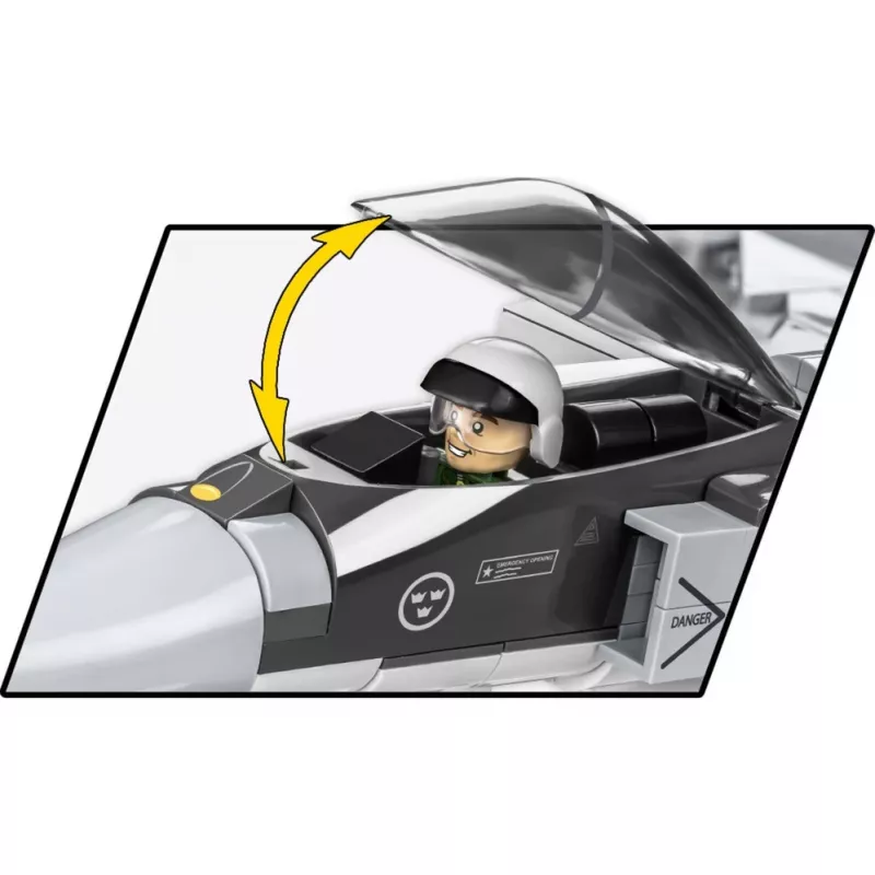 Bricks Armed Forces SAAB Jas 39 Gripen E 480 klotsi