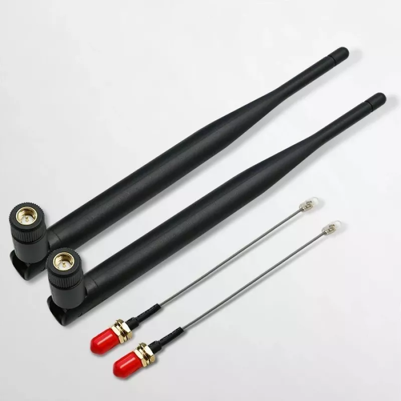Sisene Wi‑Fi antenn QOLTEC 57046, kaheribaline 2,4–2,5 GHz ja 5,1–5,8 GHz, 5 dBi, 50 Ω