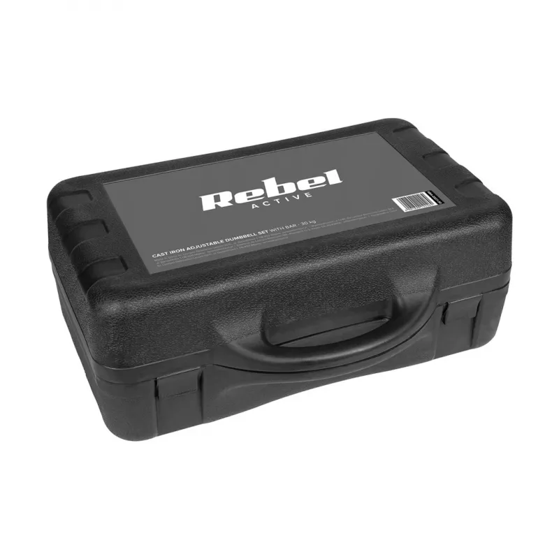 REBEL ACTIVE Reguleeritavad hantlid kohvris 30 kg kangiga