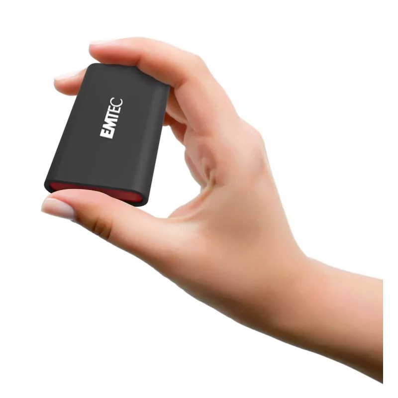 Emtec X210 ELITE 2 TB USB Type-C 3.2 Gen 2 (3.1 Gen 2) Must, Punane
