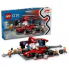 LEGO City F1 boksipeatuse komplekt 60443 — Ferrari F1 auto, 322 osa, 5 minifiguuri, vanusele 6+