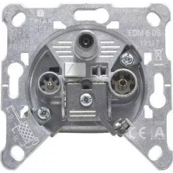 TRIAX EDM 6 3-way Single outlet DATA 5-1.800MHz 6dB 306271 (306271)