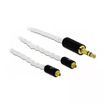 Audio kaabel DeLOCK 85845 1.2m 3.5mm 2x MMCX Valge