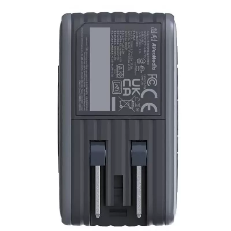 AVerMedia GC313Pro universaalne must vahelduvvoolu kiirlaadimine siseruumides