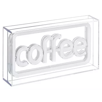 Neoon-LED-silt ActiveJet AJE-NEON COFFEE, mitmevärviline, USB 5V, pinnapaigaldus, AS-plastist raam
