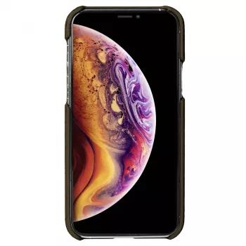 Telefonikott Krusell Birka Apple iPhone 11 Pro jaoks, tumepruun nahastiilis kate