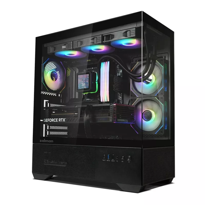 Arvutikorpus CHRONIX V2 Mid Tower ARGB ventilaator x3 must