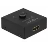 DeLock HDMI 2 - 1 kahesuunaline 4K 60 Hz kompaktne - Jaemüügikarp - Video/Heli lüliti - 2 x HDMI - Lauaarvuti (64072)