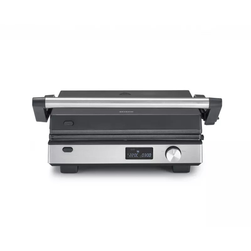 Kontaktgrill Severin KG 2380 must hõbedane 2000W roostevaba teras
