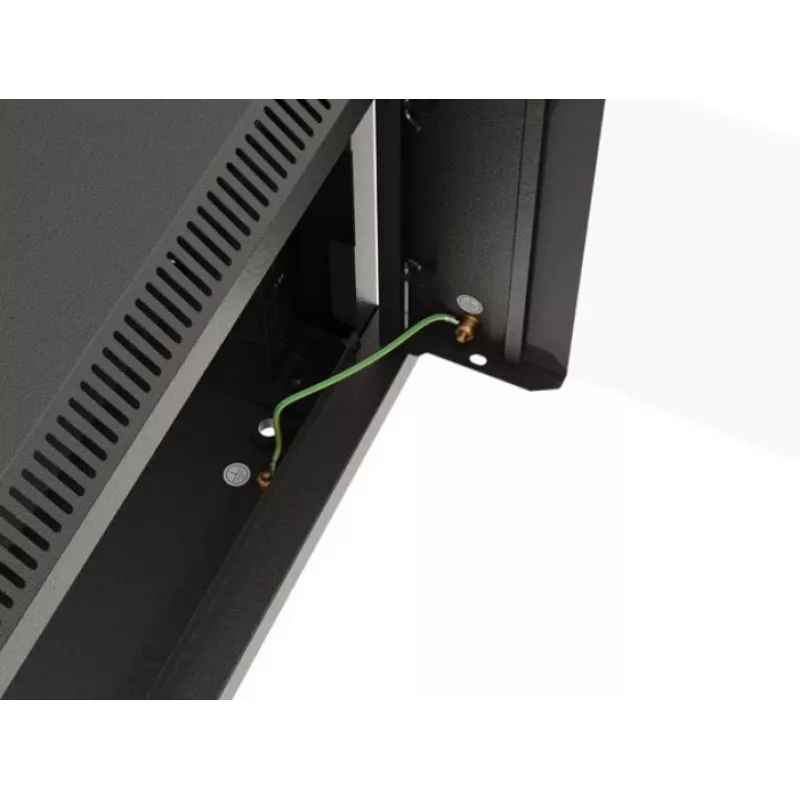 Seinale paigaldatav rack-kapp LANBERG WF03-5304-10B 19 tolli 4U must, klaasuks