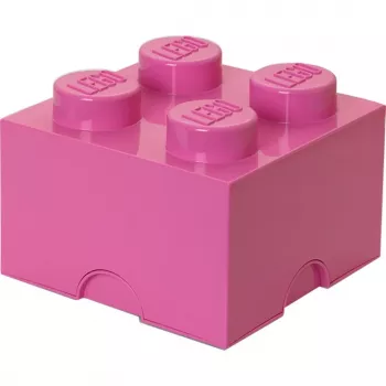 LEGO hoiustamistellis 4 40031739 roosa – plastikust virnastatav hoiustamistellis väikeste esemete jaoks