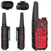 Kaasaskantav raadiosaatja Baofeng BF-T25E — 16 kanalit, 0,5 W, Li-Ion 1400 mAh, komplekt 2 tk (punane)